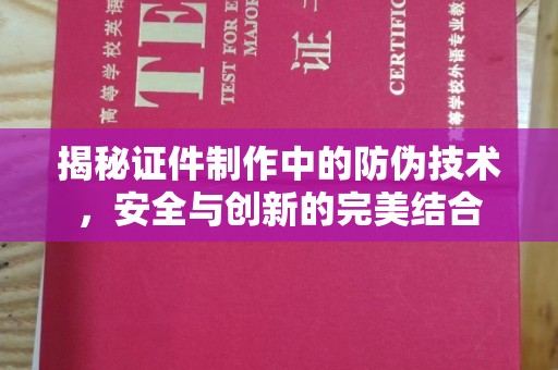 东源揭秘证件制作中的防伪技术，安全与创新的完美结合