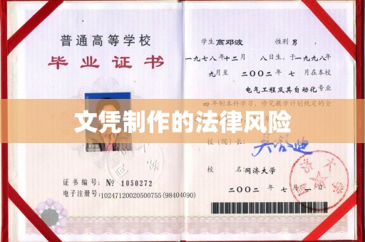 东源文凭制作的法律风险