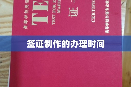 东源签证制作的办理时间