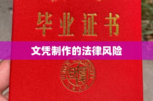 东源文凭制作的法律风险