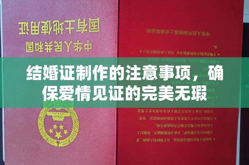 东源结婚证制作的注意事项，确保爱情见证的完美无瑕