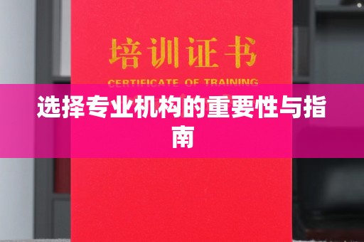 东源选择专业机构的重要性与指南