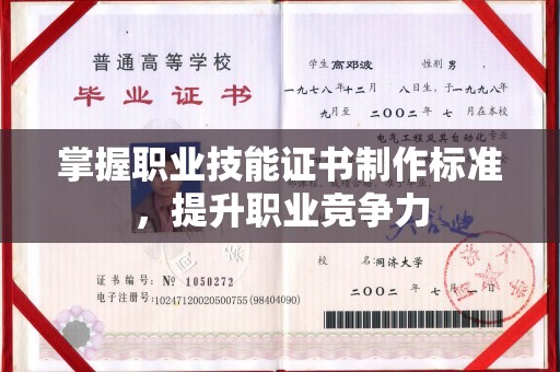 东源掌握职业技能证书制作标准，提升职业竞争力