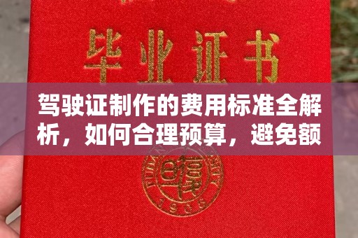 东源驾驶证制作的费用标准全解析，如何合理预算，避免额外支出